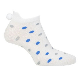CHAUSSETTES DE GOLF GLENMUIR FEMME EUGENIE DOTS BLANC